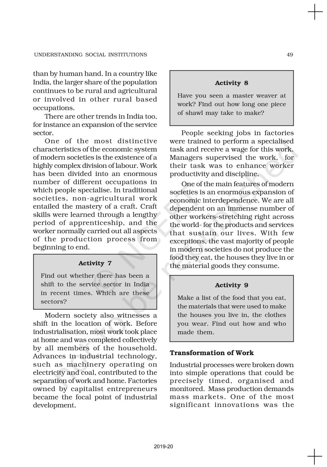 Understanding Social Institutions - NCERT Book Of Class 11 Sociology